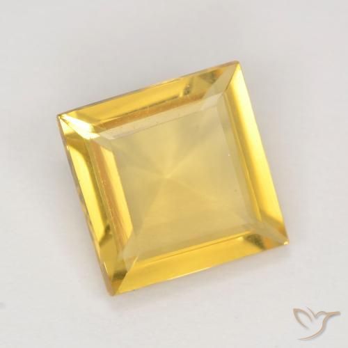 Citrino Dourado Natural 1.87ct, Quadrado, VVS-VS