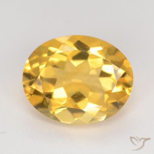 3.32ct Natural Dourado médio Citrino, oval, VVS-VS