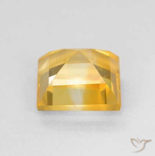 Citrino ouro brilhante Natural 3.11ct, Quadrado, VS