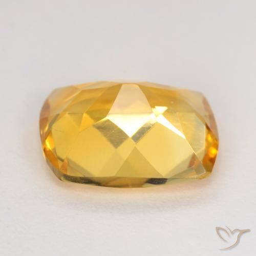 Citrino ouro médio Natural 3.30ct, Almofada, VS