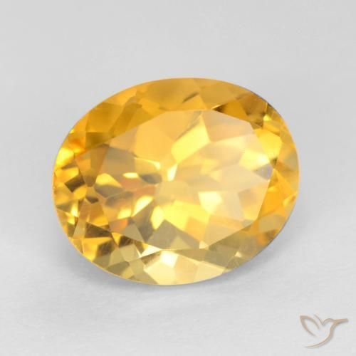 Citrino ouro brilhante Natural 3.66ct, oval, VS
