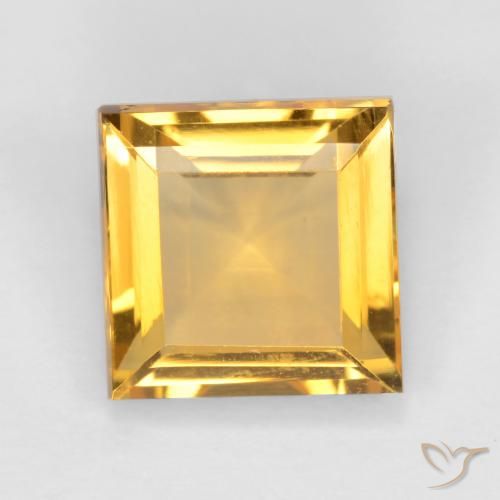 2.90ct Natural Dourado Citrino, Quadrado, VS