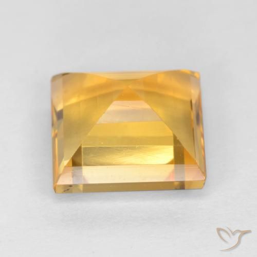 Citrino Dourado Natural 2.90ct, Quadrado, VS