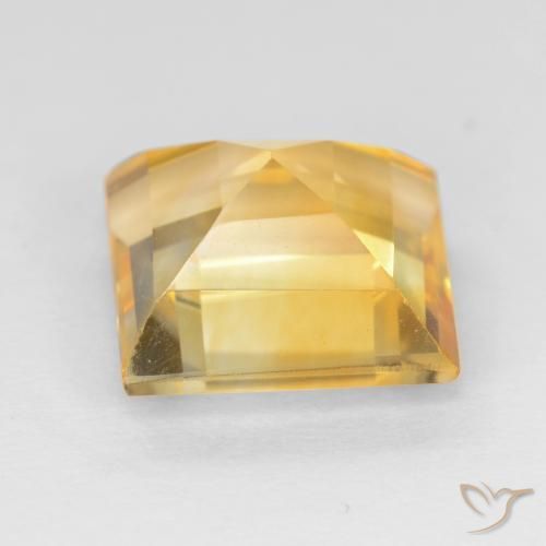 Citrino Laranja claro-dourado Natural 3.16ct, Quadrado, VS