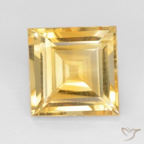 3.03ct Natural Ouro Citrino, Quadrado, VS