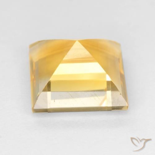 Citrino Ouro Natural 3.03ct, Quadrado, VS