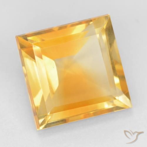 Citrino Laranja-Ouro Natural 3.27ct, Quadrado, VS