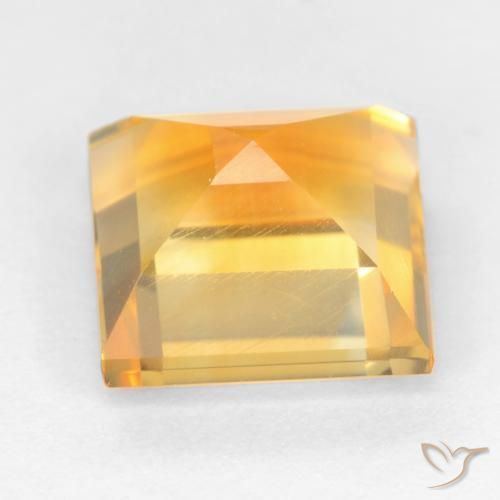 Citrino Laranja-Ouro Natural 3.27ct, Quadrado, VS