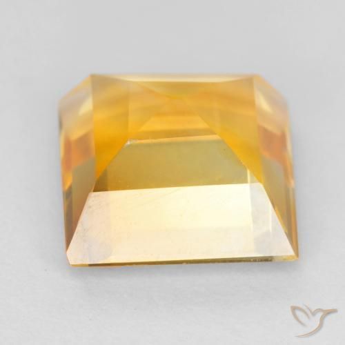 Citrino Laranja-Ouro Natural 3.02ct, Quadrado, VVS-VS
