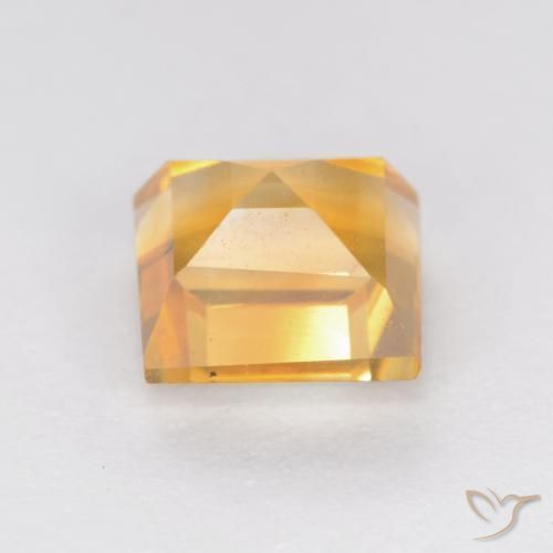 Citrino Laranja-Ouro Natural 1.14ct, Quadrado, VS