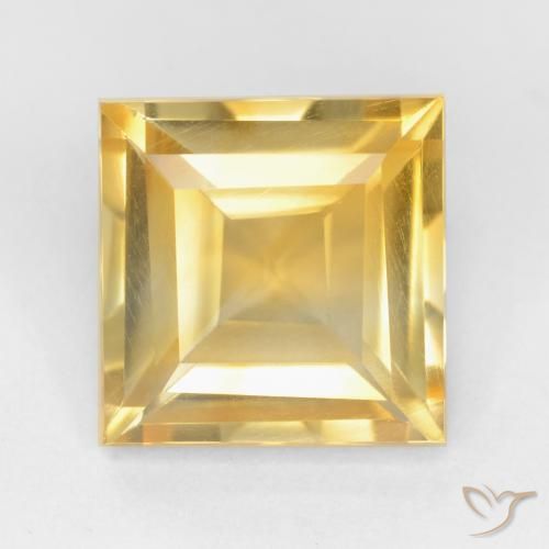 2.21ct Natural Ouro Citrino, Quadrado, VS