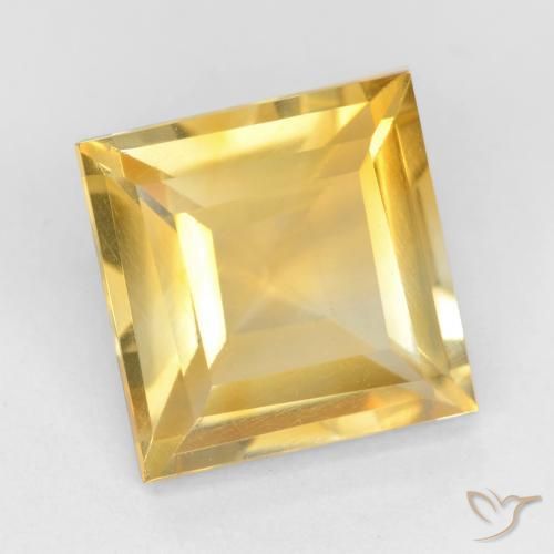 Citrino Ouro Natural 2.21ct, Quadrado, VS
