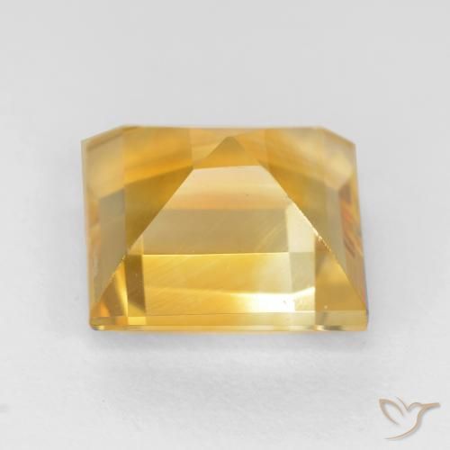 Citrino ouro brilhante Natural 2.66ct, Quadrado, VS