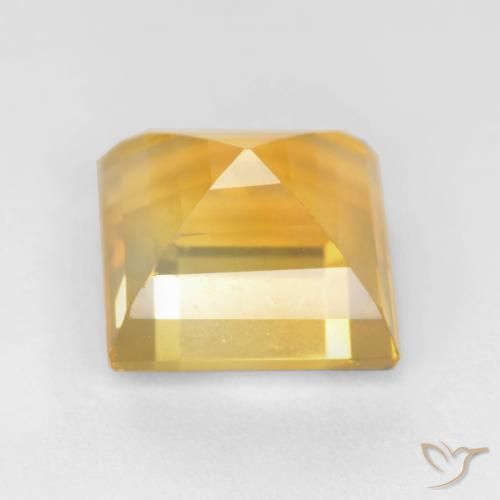 Citrino ouro brilhante Natural 3.66ct, Quadrado, VS