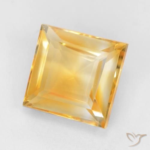 Citrino Ouro Natural 2.10ct, Quadrado, VS
