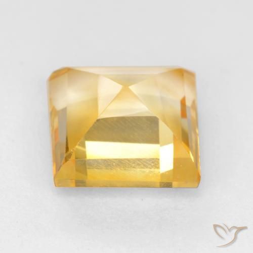 Citrino Ouro Natural 2.10ct, Quadrado, VS