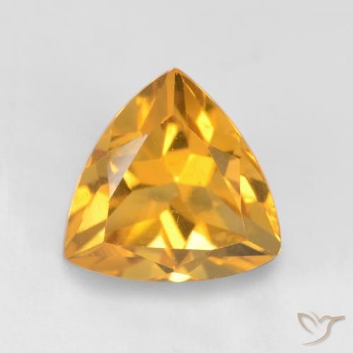 1.27ct Natural Dourado Escuro Citrino, Trilhão, VS