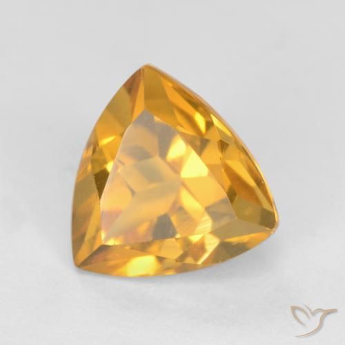 Citrino Dourado Escuro Natural 1.27ct, Trilhão, VS
