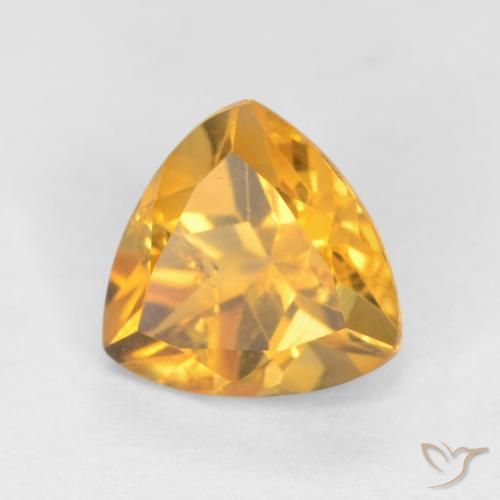 Citrino Laranja Dourado Profundo Natural 1.16ct, Trilhão, VS-SI