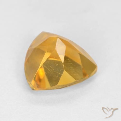 Citrino Laranja Dourado Profundo Natural 1.16ct, Trilhão, VS-SI