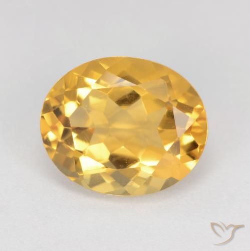 3.71ct Natural ouro médio Citrino, oval, VS