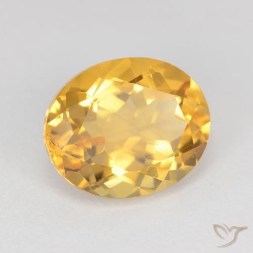 Citrino ouro médio Natural 3.71ct, oval, VS