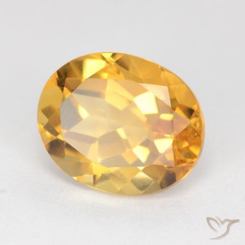 Citrino Dourado Escuro Natural 3.97ct, oval, VS