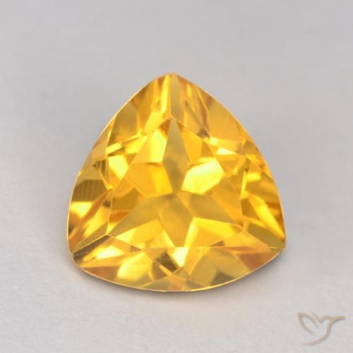 1.19ct Natural ouro médio Citrino, Trilhão, VS