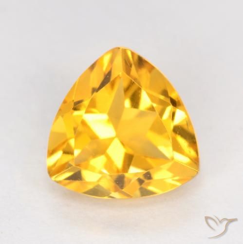 1.21ct Natural ouro brilhante Citrino, Trilhão, VS