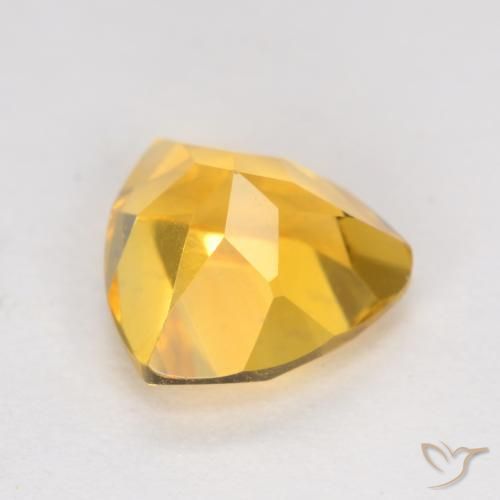 Citrino ouro brilhante Natural 1.21ct, Trilhão, VS