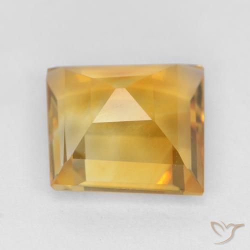 Citrino Dourado Escuro Natural 2.12ct, Quadrado, VS