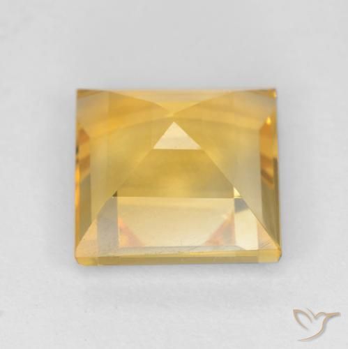 Citrino ouro brilhante Natural 2.63ct, Quadrado, VS