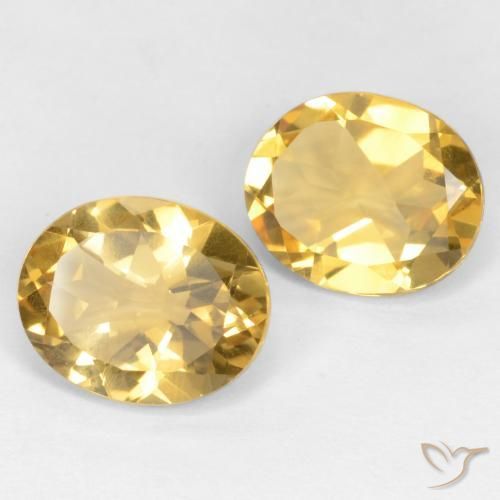 Pedras preciosas de Citrino ouro médio natural de 6.05 ct, oval, VS
