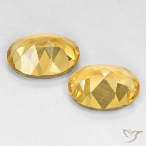 Pedras preciosas de Citrino ouro médio natural de 6.05 ct, oval, VS