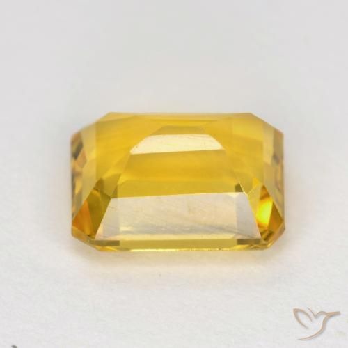 Citrino Dourado Natural 1.62ct, Corte Octógono / Esmeralda, VVS-VS