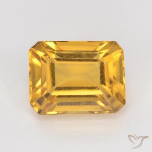 1.83ct Natural ouro profundo Citrino, Corte Esmeralda, VVS-VS