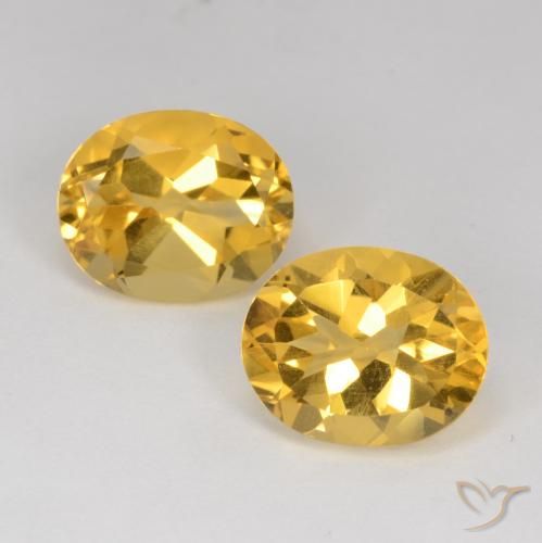 7.30ctw Natural Laranja Dourada Citrino, oval, VS
