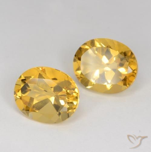 Pedras preciosas de Citrino Laranja Dourada natural de 7.30 ct, oval, VS