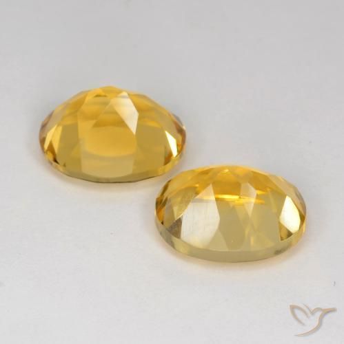Pedras preciosas de Citrino Laranja Dourada natural de 7.30 ct, oval, VS