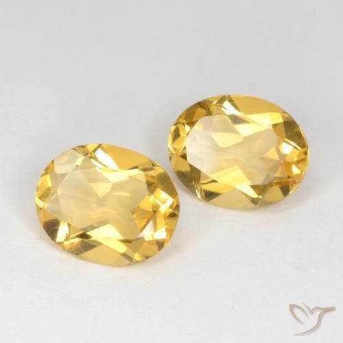 Pedras preciosas de Citrino Dourado médio natural de 5.19 ct, oval, VS