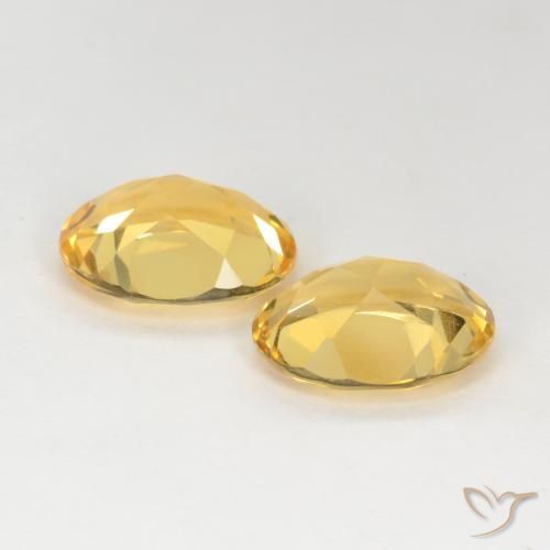 Pedras preciosas de Citrino Dourado médio natural de 5.19 ct, oval, VS