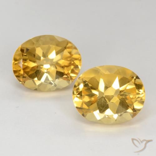 7.87ctw Natural Dourado médio Citrino, oval, VS