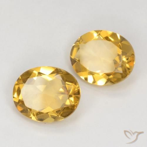 Pedras preciosas de Citrino Dourado médio natural de 5.70 ct, oval, VS