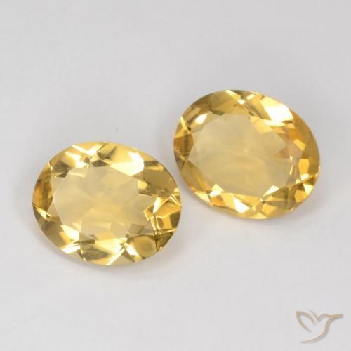 Pedras preciosas de Citrino Laranja Dourada natural de 5.41 ct, oval, VS