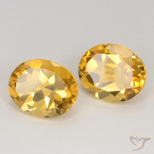 Pedras preciosas de Citrino Laranja Dourada natural de 7.48 ct, oval, VS