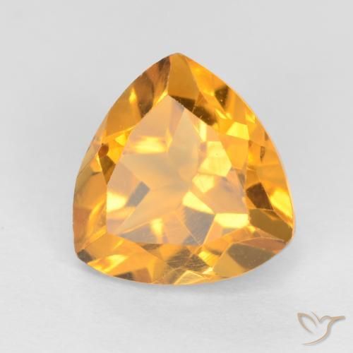 Citrino Laranja-Ouro Natural 1.26ct, Trilhão, VS