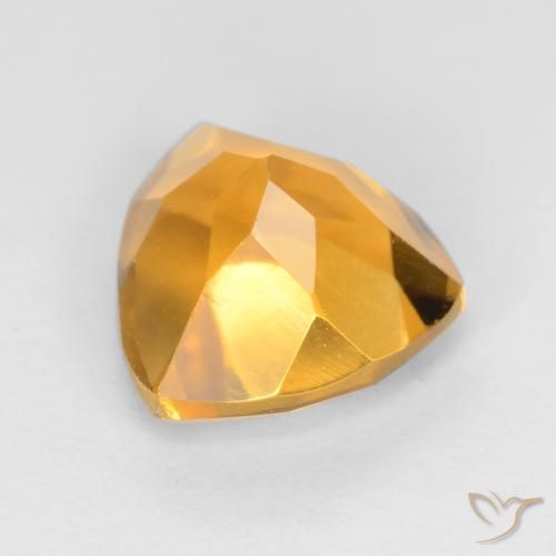 Citrino Laranja-Ouro Natural 1.26ct, Trilhão, VS
