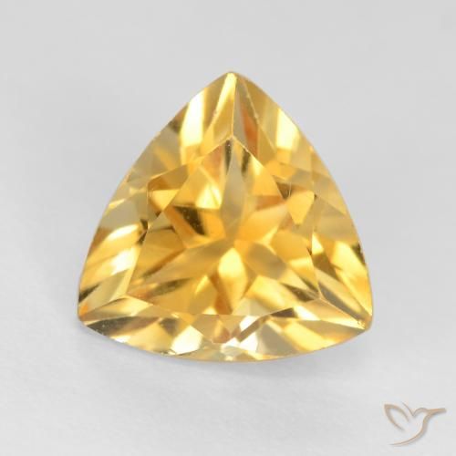 1.13ct Natural ouro brilhante Citrino, Trilhão, VS