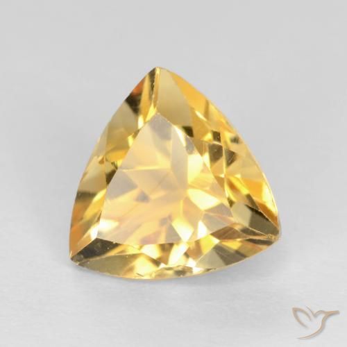 Citrino ouro brilhante Natural 1.13ct, Trilhão, VS