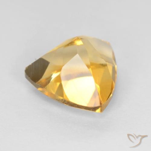 Citrino ouro brilhante Natural 1.13ct, Trilhão, VS